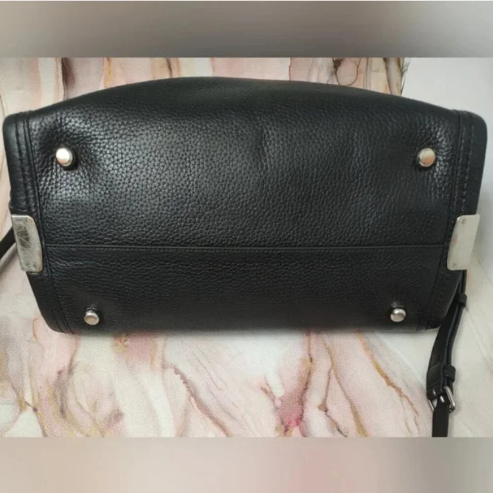 Coach Swagger Carryall In Pebble Leather Black with Silver Style No.34408 - Picture 3 of 15